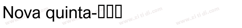 Nova quinta字体转换